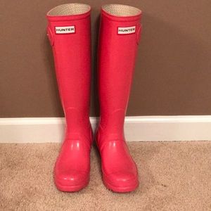 Pink Hunter Rain Boots